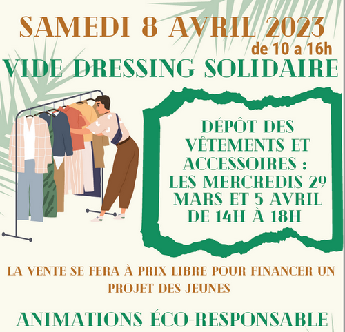 Lire la suite à propos de l’article Vide-dressing solidaire – 8 avril 2023